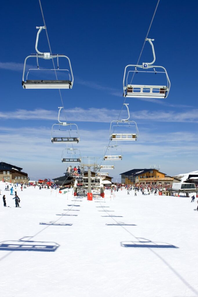Spain weather in December is ideal for skiing in Prodollano
